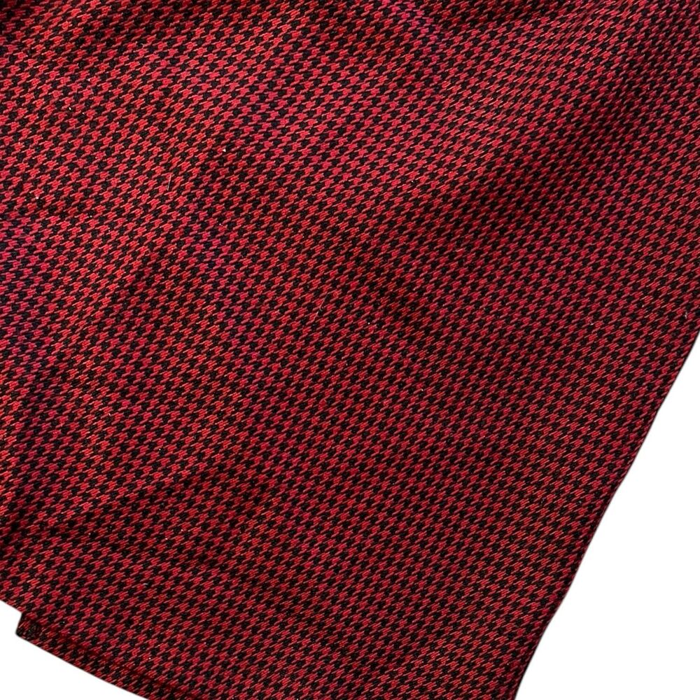 Dressbarn Red Houndstooth Pencil Skirt 10 - Picture 2 of 3